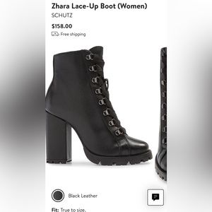 Zhara Lace-Up Boot (Women)
SCHUTZ Brand New.  (size 8)